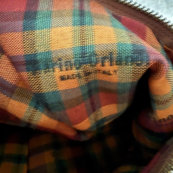 Marino Orlandi Embossed Leather Logo Sling Backpack Convertible Handbag - Picture 6 of 12